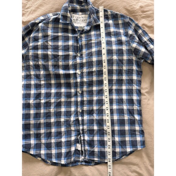 Frank & Eileen Womens Small Button Down Flannel Plaid Shirt Paul Cotton Italy - Picture 7 of 7